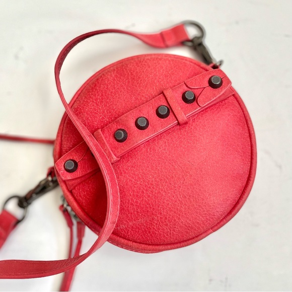 She + Lo Handbags - She + Lo Aim High Disco Eye-catching Coral Leather Cross Body Bag